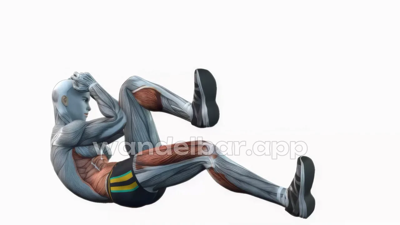 bicycle crunches bodyweight abs exercise — proper form demonstration