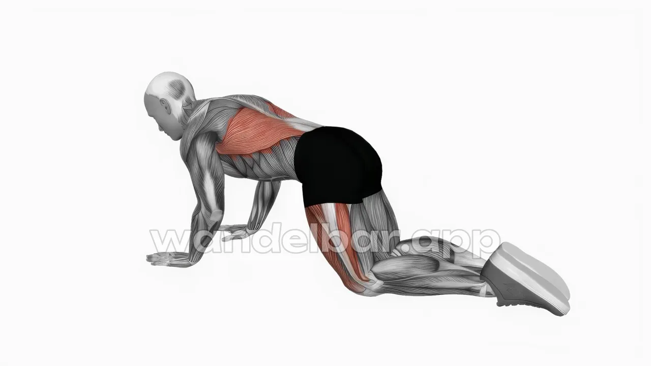 child's pose: kneeling, hips on heels, arms stretched forward, forehead on the floor